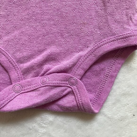 Carter’s Baby Girl Outfit Size 9M | Purple Bodysuit + Corduroy Jumper Dress GUC - Picture 15 of 16